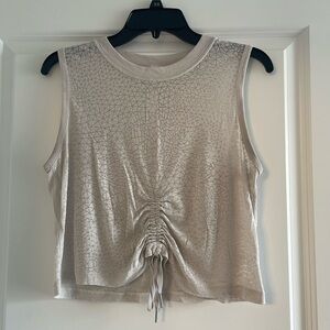 Off white/beige sheer tank top from lululemon size 8
